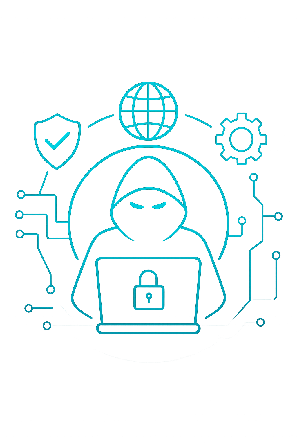 Cyber Security Hacker Illustration